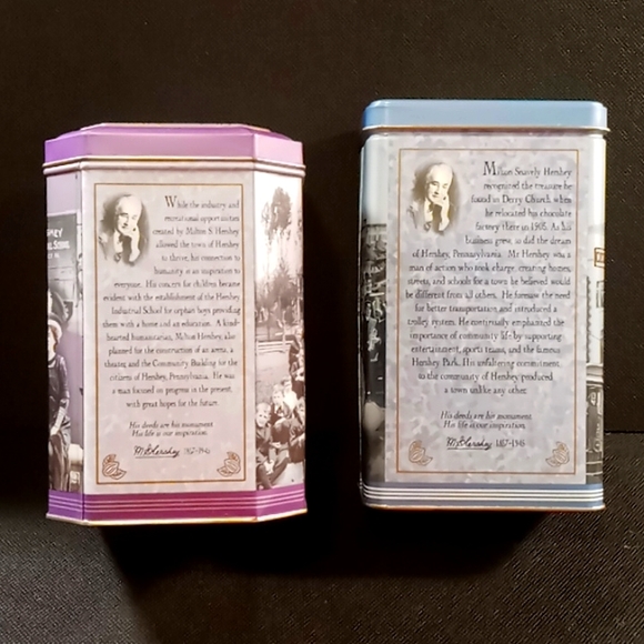 Vintage 1996 Hershey's "Building a Legacy Cannister Series" (Cannisters #2 & #3) - Picture 5 of 16